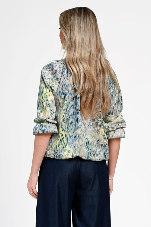 Bluză damă cu imprimeu abstract Raluca Natalee Fashion