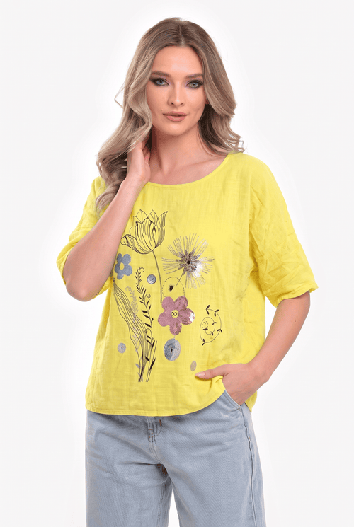 Bluză damă cu imprimeu floral Carina M / corai Natalee