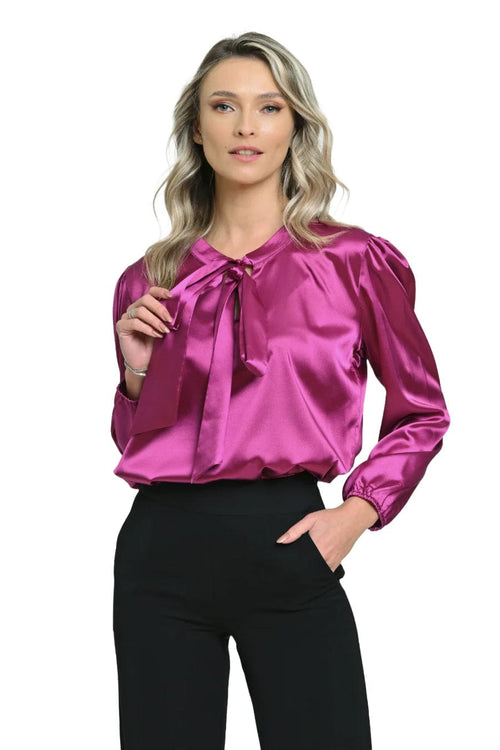 Natalee Bluză Bluză damă elegantă fundă amplă Palmer