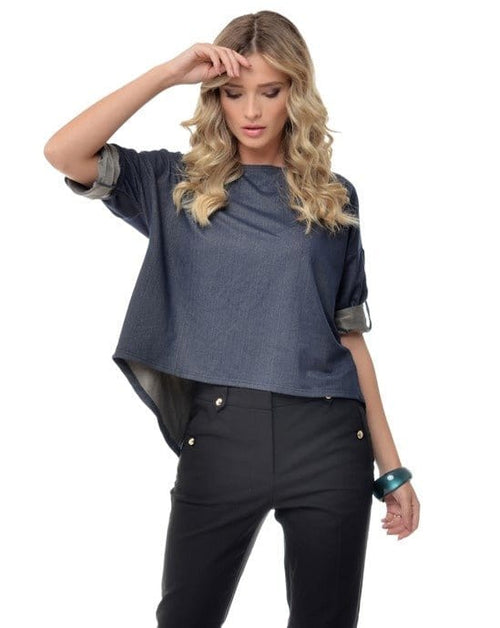 Natalee Fashion Bluză Bluza Denim