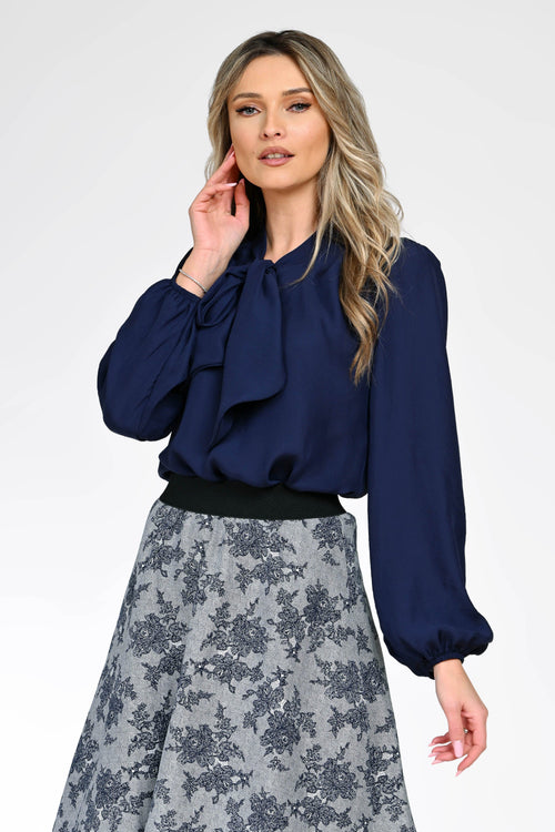 Bluză elegantă bleumarin dama Sophia Natalee