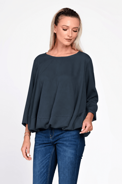 Bluza Eranthe baloon style gri petrol Eranthe
