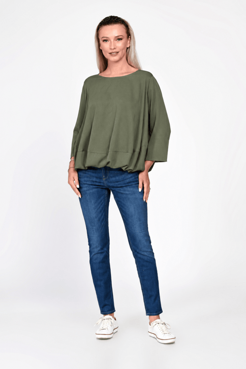 Bluza Eranthe baloon style kaki Eranthe