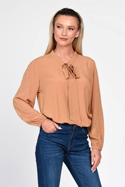 Bluza Eranthe eleganta camel Eranthe