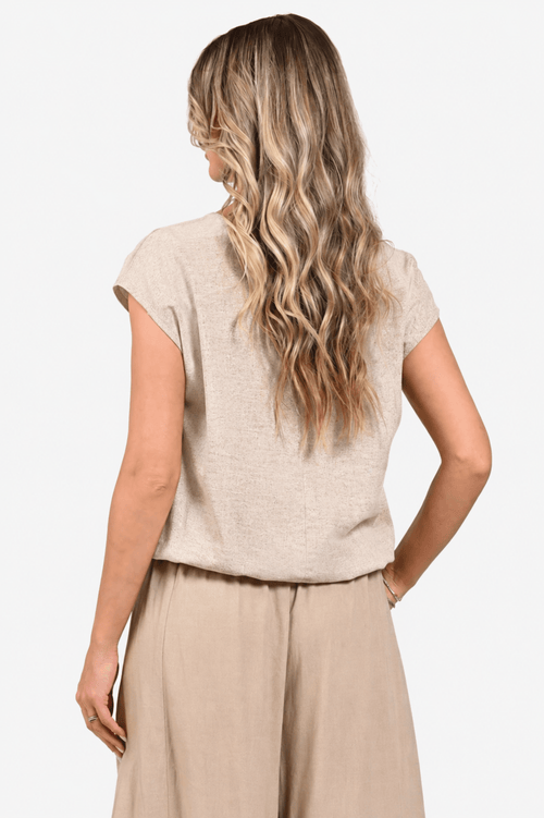 Bluza Eranthe kimono din in melange Eranthe