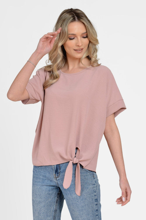 Natalee Fashion Bluză Bluza roze casual lejera Arden