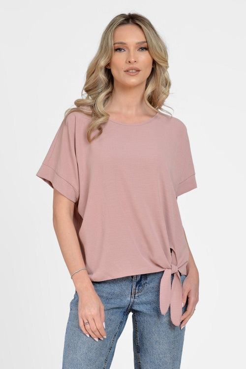 Natalee Fashion Bluză Bluza roze casual lejera Arden