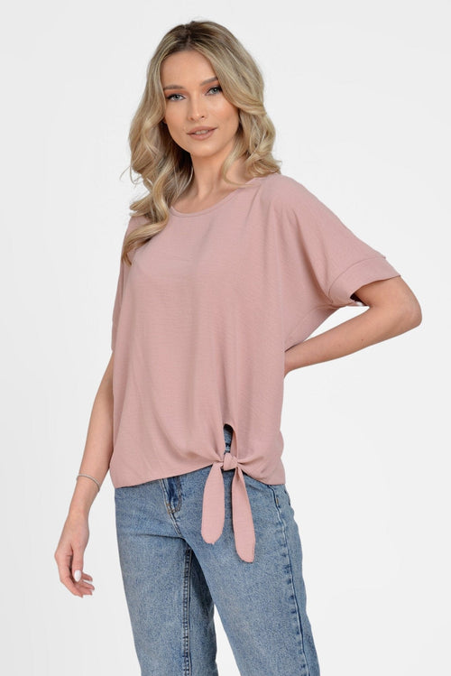 Natalee Fashion Bluză Bluza roze casual lejera Arden