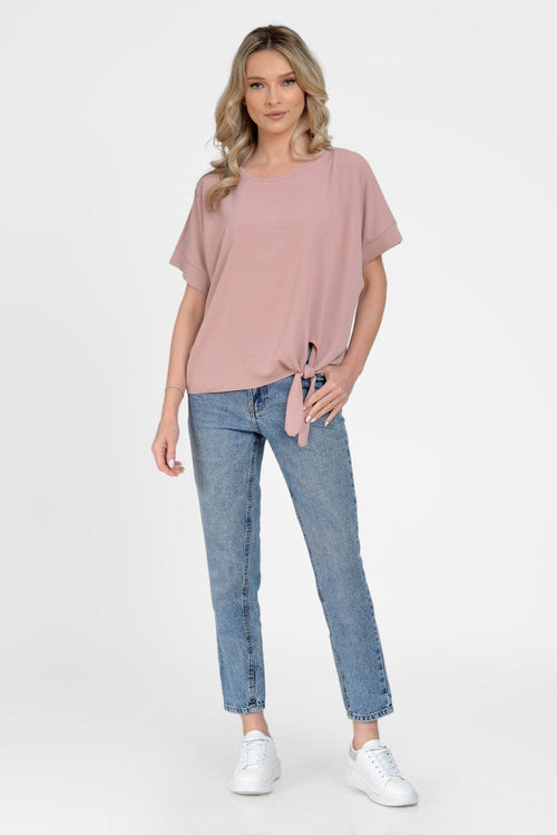 Natalee Fashion Bluză Bluza roze casual lejera Arden