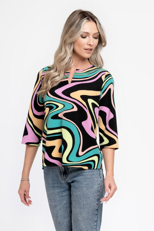 Natalee Fashion Bluză Bluza tip camasa multicolor Aislinn