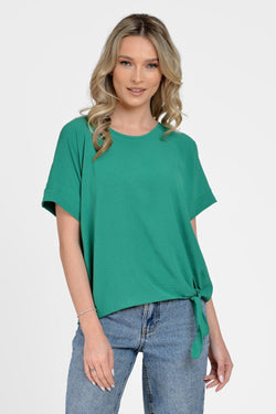 Natalee Fashion Bluză Bluza verde casual lejera  Antanasia