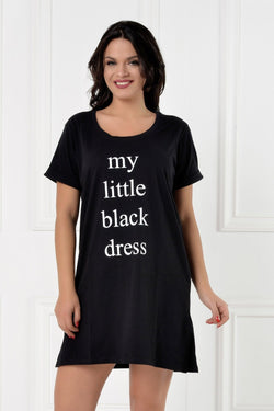 Natalee Fashion Pijamale Dama Camasa de noapte my little black dress Natalee