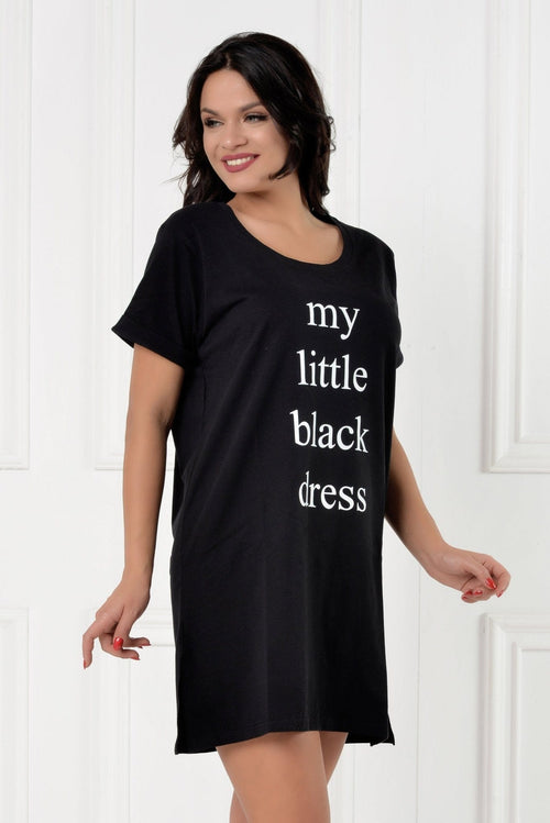 Natalee Fashion Pijamale Dama Camasa de noapte my little black dress Natalee