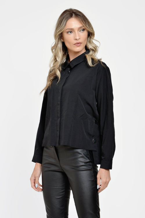 Natalee Bluză Camasa neagra oversize Esfir