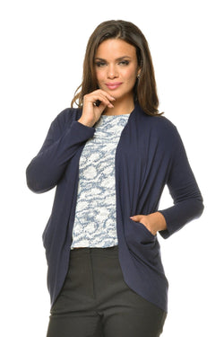 Natalee Fashion Pulovere si Cardigane Cardigan cangur bleumarin