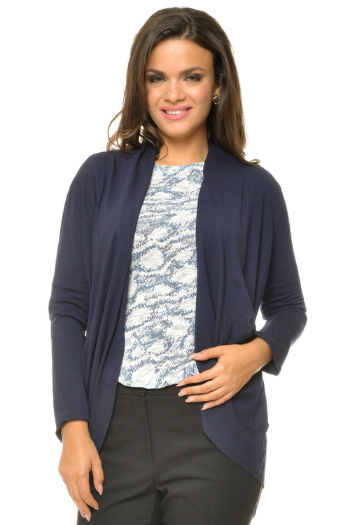 Natalee Fashion Pulovere si Cardigane Cardigan cangur bleumarin