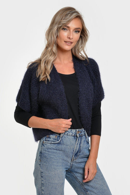 Natalee Fashion Pulovere si Cardigane Cardigan scurt navy Abby