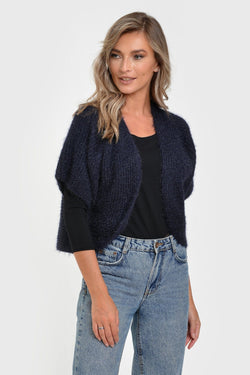 Natalee Fashion Pulovere si Cardigane Cardigan scurt navy Abby