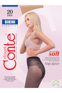 Conte Elegant Ciorapi dama Ciorap cu Chilot Dantelat Bikini 20 Den