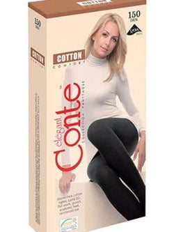 Conte Elegant Ciorapi groși Ciorap Gros de Bumbac cu 3D Lycra Cotton 150 Den