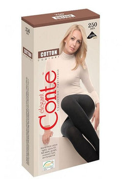 Conte Elegant Ciorapi groși Ciorap Gros de Bumbac cu 3D Lycra Cotton 250 Den