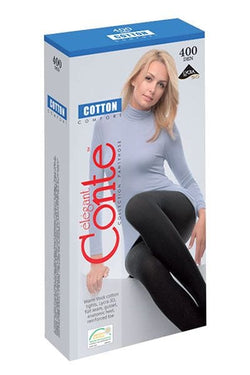 Conte Elegant Ciorapi groși Ciorap Gros de Bumbac cu 3D Lycra Cotton 400 Den