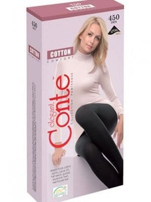 Conte Elegant Ciorapi groși Ciorap Gros de Bumbac cu 3D Lycra Cotton 450 Den