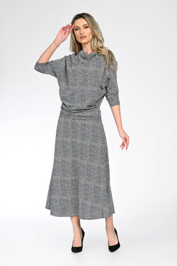 Compleu din bumbac cu elastan dama Mirela Natalee Fashion