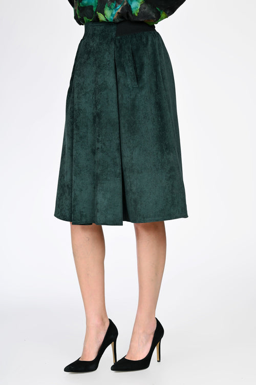 Fustă midi verde dama Bianca Natalee