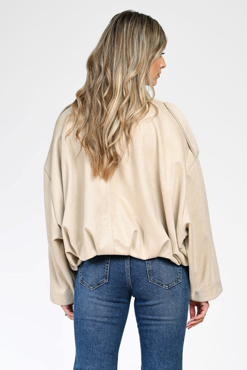 Jachetă damă bej Talia Natalee Fashion