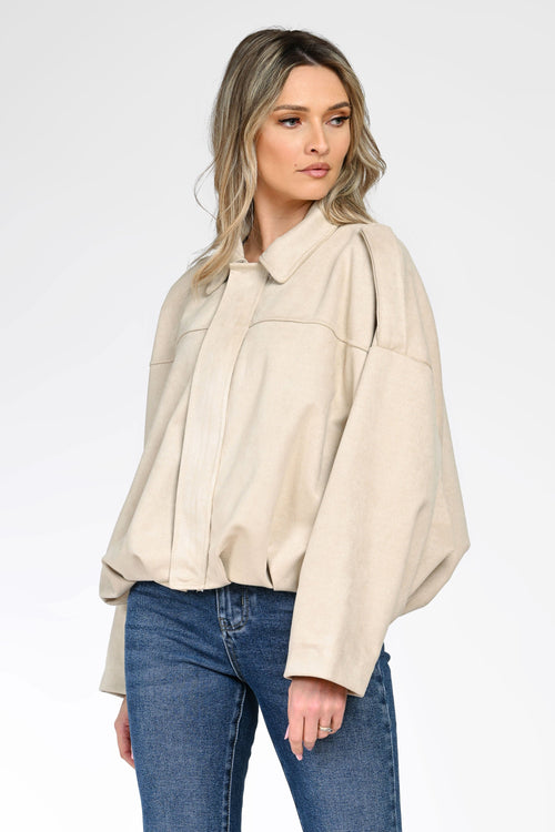 Jachetă damă bej Talia Natalee Fashion