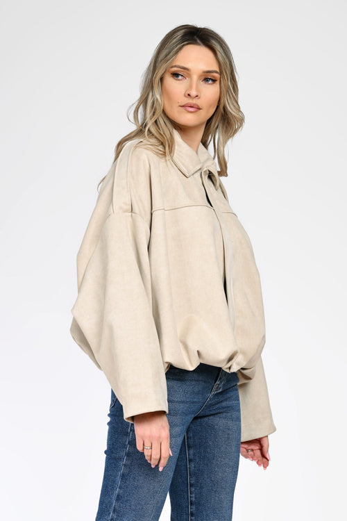 Jachetă damă bej Talia Natalee Fashion