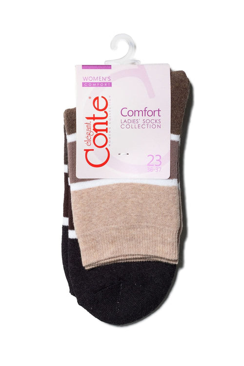 Conte Elegant Șosete groase Șosete flaușate cu model gradient în dungi, Conte Elegant Comfort 212