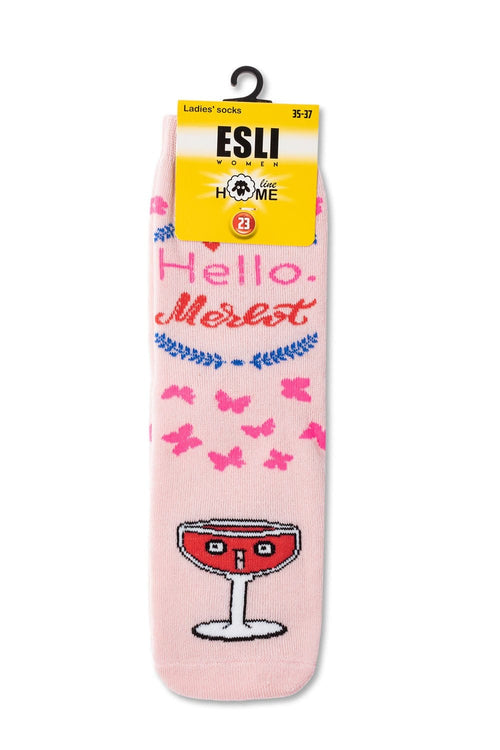 Conte Elegant Șosete groase Șosete flaușate damă cu model, Esli Home Line 337