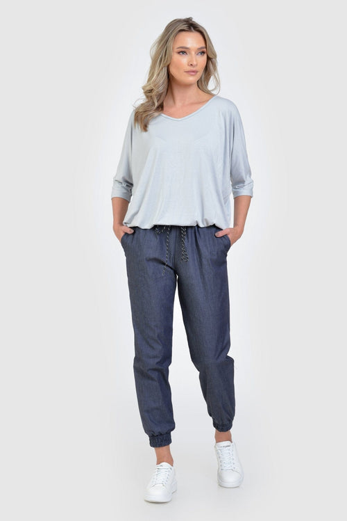 Natalee Fashion Pantaloni Pantalon casual denim Madalina