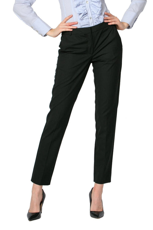 Natalee Fashion Pantaloni Pantalon conic negru, Anda