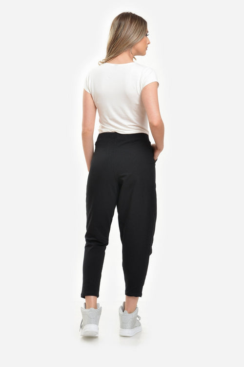 Natalee Fashion Pantaloni Pantalon sport negru petrecut Aintzane