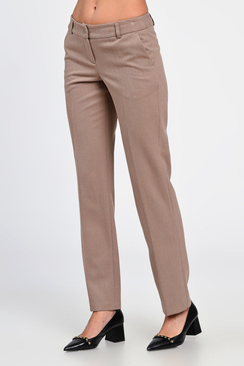 Pantaloni damă bej Sofia Natalee