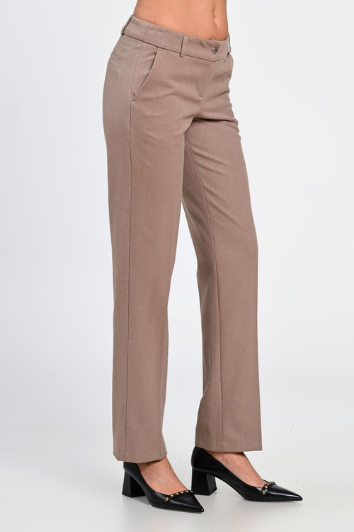 Pantaloni damă bej Sofia Natalee