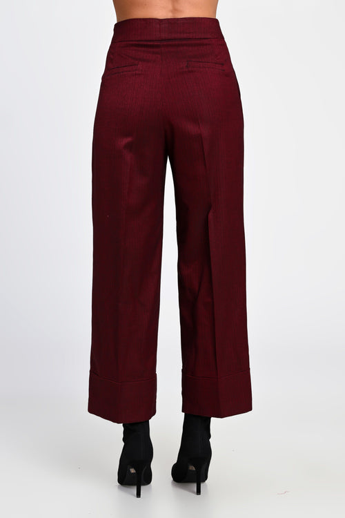 Pantaloni damă bordo Daria Natalee