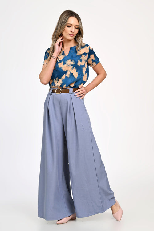 Pantaloni dama evazati Penelope Natalee Fashion