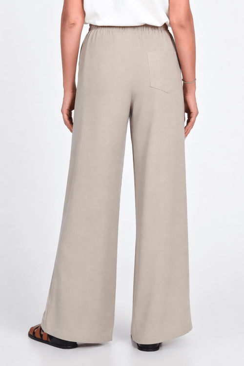 Pantaloni Eranthe din in bej Eranthe