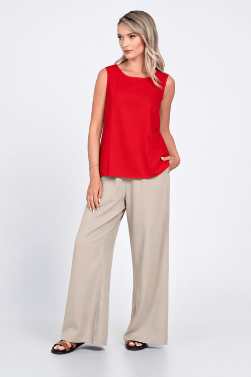 Pantaloni Eranthe din in bej Eranthe