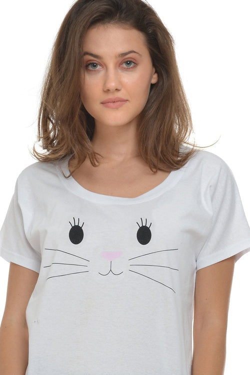 Natalee Fashion Pijamale Dama Pijama cat eyes Natalee