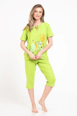 Natalee Fashion Pijamale Dama Pijama dama Abana vernil