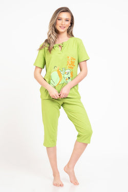 Natalee Fashion Pijamale Dama Pijama dama Abana vernil