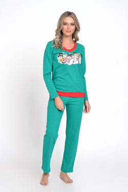 Natalee Fashion Pijamale Dama Pijama dama Craciun verde oameni de zapada