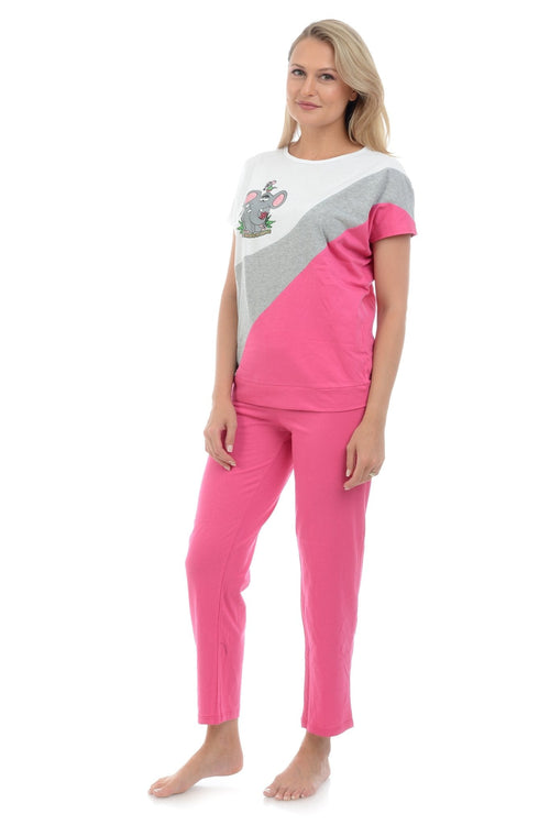 Natalee Fashion Pijamale Dama Pijama dama roz Carmen