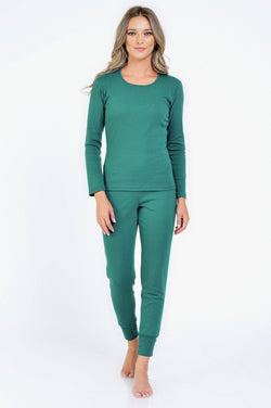 Natalee Fashion Pijamale Dama Pijama dama verde-Marina