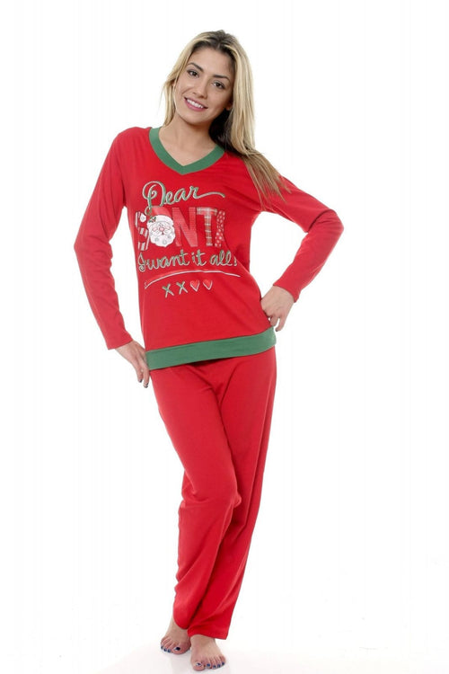 Natalee Fashion Pijamale Dama Pijama rosie Dear Santa